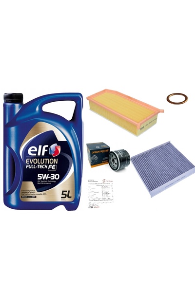 kamoka CLIO IV CAPTUR FILTRU DE ULEI set de filtre 5W30 FULLTECH FE 5L 1.5 DCI