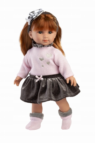 Llorens 53551 Păpușă realistă NICOLE cu corp moale - 35 cm