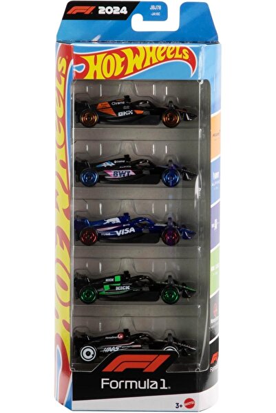 HOT WHEELS ND39_569371 HW CAR PACHET DE 5 F1 RACE TEAM JGF