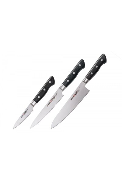 Samura Set de cuțite de bucătărie PRO-S, 3 piese: Chef, Utilitar, pentru cură...