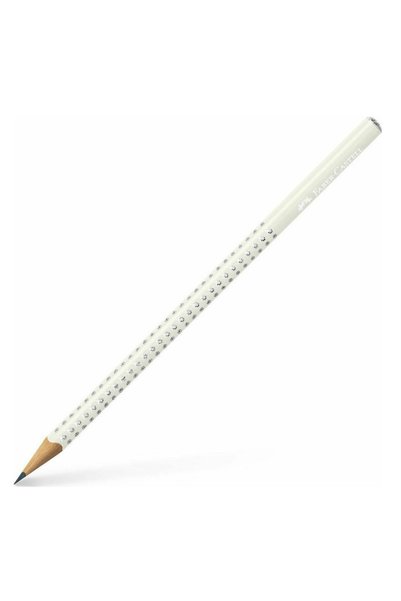 Faber Castell Μολύβι Γκριπ Σπάρκλεϊ Λευκό