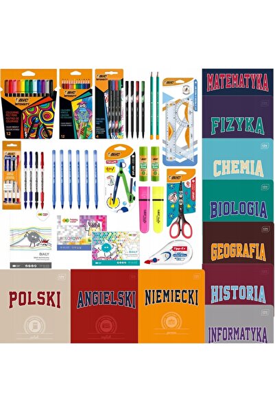 Bic Kit școlar MEGA pentru clasele 4-8 + 10 caiete de subiecte diverse