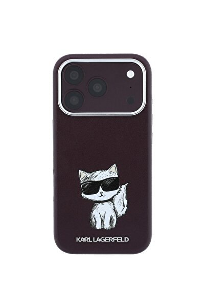 Karl Lagerfeld Husă MagSafe Smooth Choupette Sketch pentru iPhone 18/17 Pro M...
