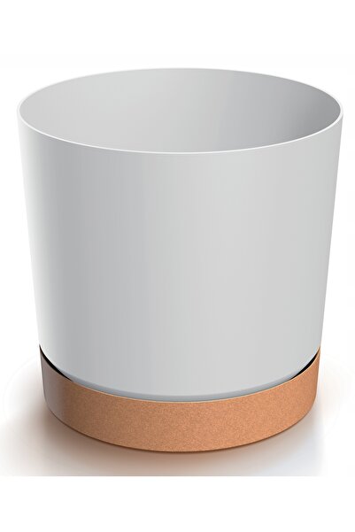 Prosperplast Ghiveci cu suport Tubo PM 15 cm alb