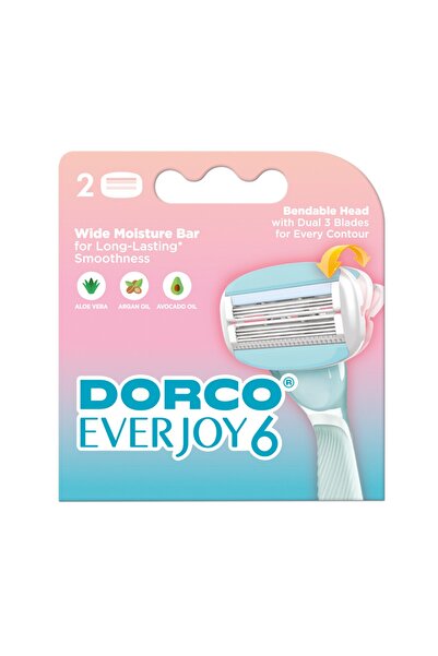 Dorco Everjoy 6 Bıçaklı Kadın Yedek Tıraş Bıçağı 2li