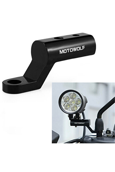 MOTOWOLF Universal Adapter – Βάση για καθρέφτες ή προβολείς 6mm + 8mm Μαύρο M...