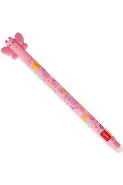 Legami Milano Στυλό Gel 0.7mm με Ροζ Μελάνι που σβήνει Butterfly