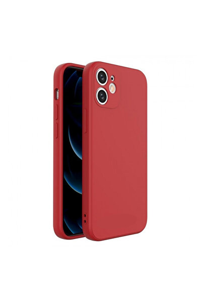 OEM Θήκη Σιλικόνης με κάλυμμα κάμερας Κόκκινο iPhone 12 Pro Max