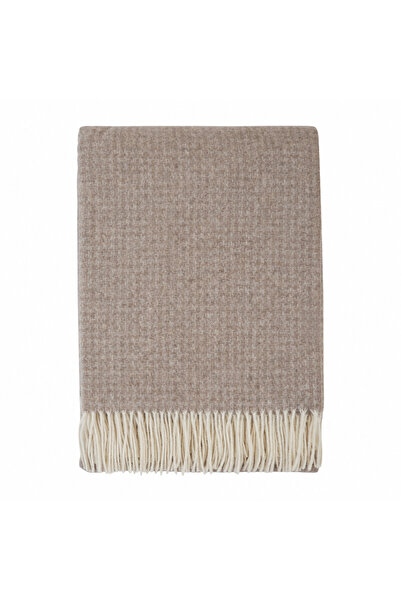 COZY Pătură cu cașmir și lână Merino superfină - taupe, 140 × 200 cm
