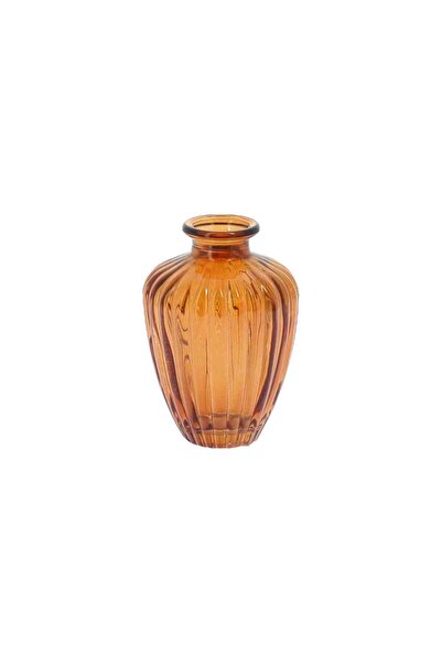 Beauty Home Γυάλινο Βάζο Jeanne – Μέλι Ø7.5×10.5εκ. – 180ml