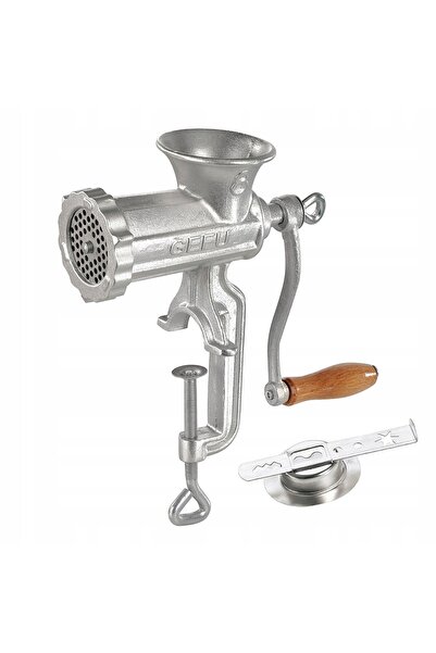 GEFU Mașină de tocat carne manuală cu 5 accesorii de mărimi diferite Trica