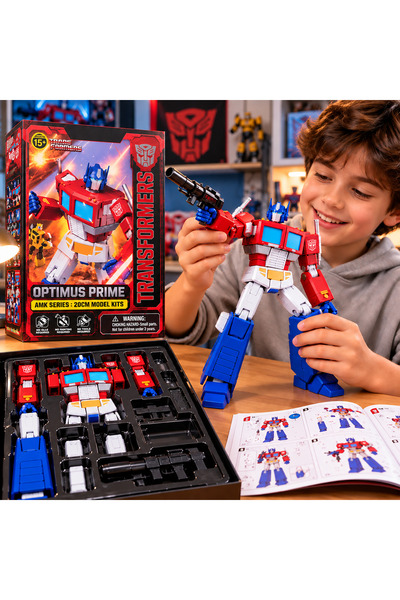 Cici Oyuncak Transformers Optimus Prime G1 AMK Serisi 20 cm Birleştirilebilir...