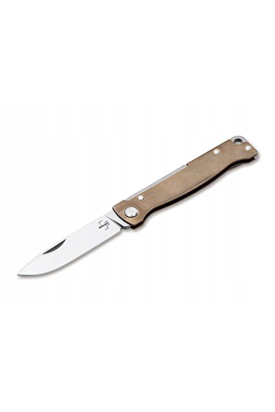 Böker Plus Atlas Brass 01BO853 cuțit pliabil de buzunar din alamă EDC