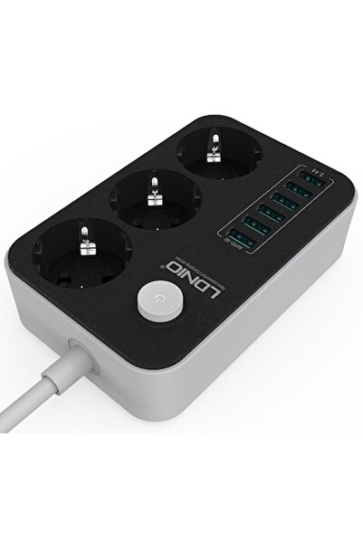 OEM Ldnio Πολύπριζο Και Φορτιστής Με 6 Θύρες Usb Se3631