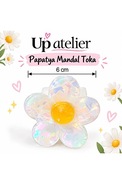 Up Atelier Pearlescent Daisy Bone Buckle 6cm