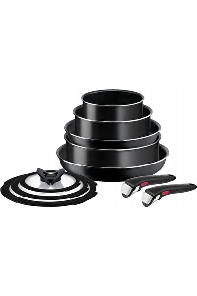 TEFAL Set de vase din aluminiu, ușor de utilizat, 10 piese.