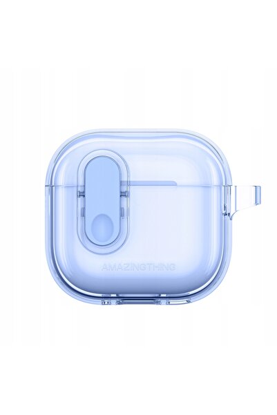 Amazingthing Husă minimalistă pentru căști AirPods 4 - Albastru