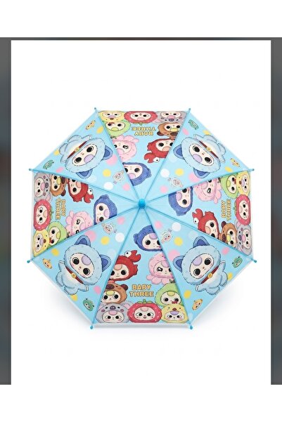 Toyhouse SKULL PANDA 8 Telli Karakter Figürlü Düdüklü Çocuk Şemsiyesi
