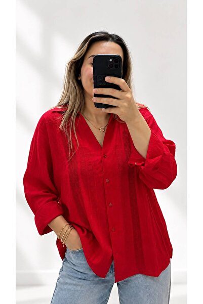 Tencel Dokulu Gömlek