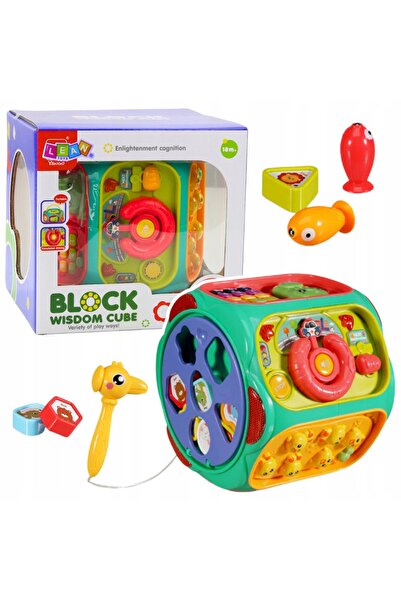 LeanToys ND24_22675 Jucărie educativă Cub interactiv
