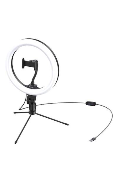 Baseus Live Stream Youtube / Tiktok - Βάση / Τρίποδο Με 10" Light Ring - Blac...
