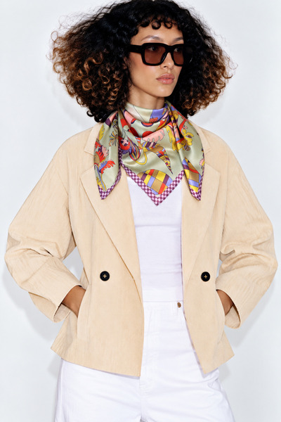 Bolder Betty Polka Dot-Light Green Scarf 70*70 cm