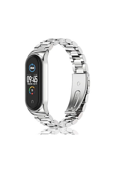 OEM Λουράκι από ανοξείδωτο ατσάλι, ασημί (Smart Band 8 / Smart Band 9)