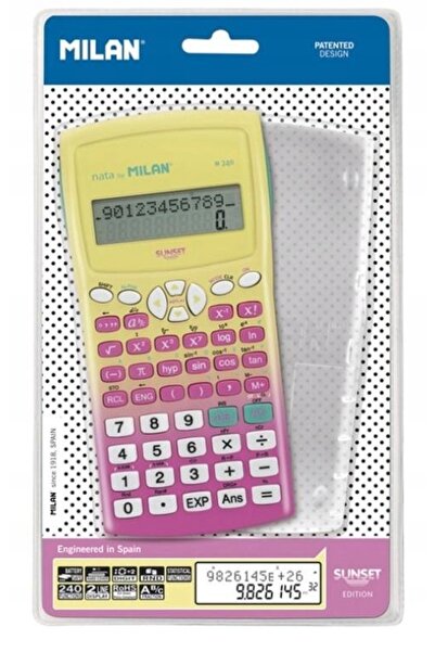 Milan Calculator științific M240 galben roz apus de soare