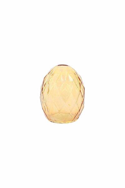 Beauty Home Γυάλινο Βάζο Milo – Πορτοκαλί Ø8.5×10.5εκ. – 330ml