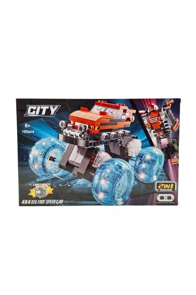 öz&ba Toys & Gifts Çek Bırak Işıklı Lego Arabalar 185-191 Parça