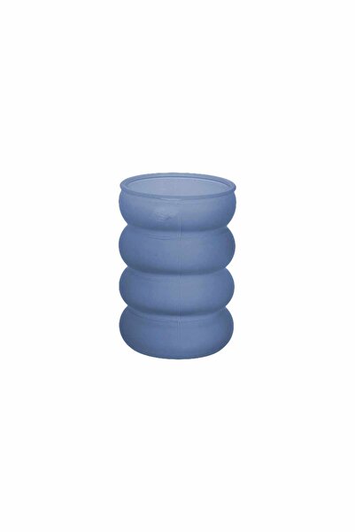 Beauty Home Γυάλινο Βάζο Victor – Μπλε Ø8×11.5εκ. – 380ml