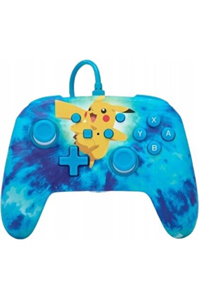 Powera Controler cu fir îmbunătățit, Switch, Vopsea Pikachu Tie Dye