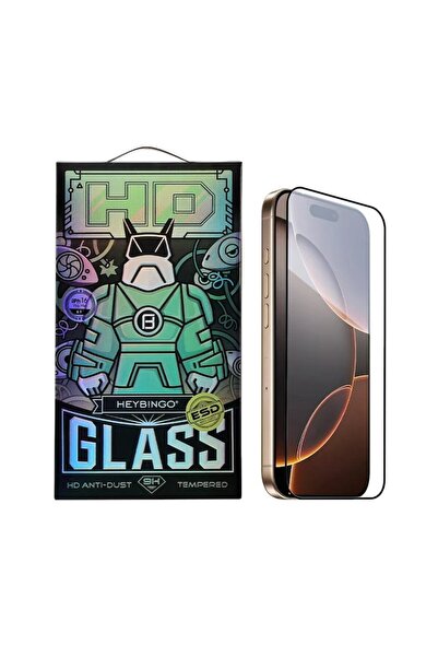 HEYBİNGO Folie de protecție din sticlă securizată pentru iPhone 15 Pro, 9H HD...
