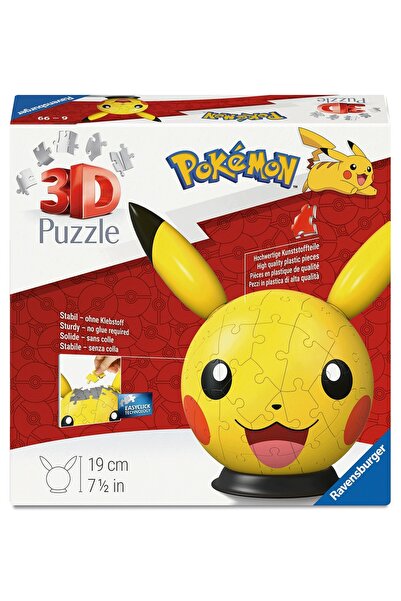RAVENSBURGER Puzzle 3D Pokemon (sub formă de minge cu urechi)