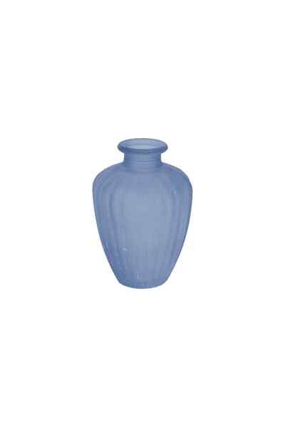 Beauty Home Γυάλινο Βάζο Jeanne – Μπλε Ø7.5x10.5εκ. – 180ml