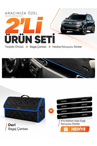 e-biz Daci̇a Duster 3 Generation (2024-2026) Compatible Glove Box Cover + Lea...