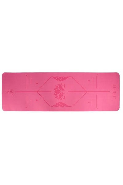 LifeFit Saltea de yoga LOTOS DUO, 183x58x0,6, roz