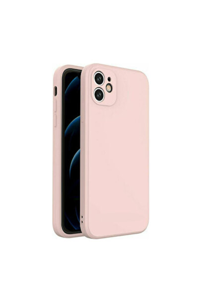 OEM Θήκη Σιλικόνης με κάλυμμα κάμερας Ροζ iPhone 12 Mini