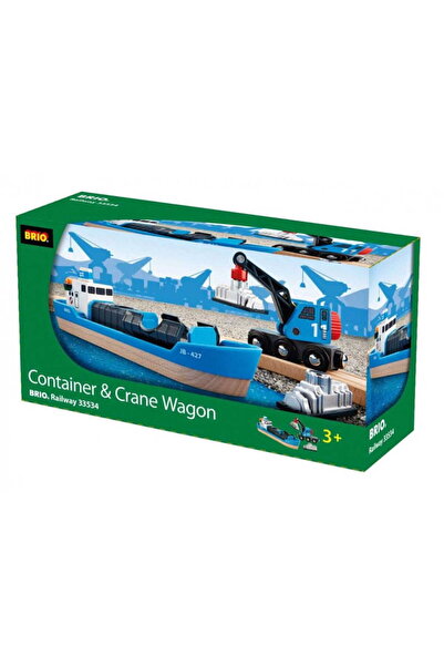 BRIO Navă portcontainer cu macara World 33534
