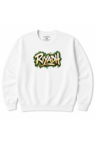 Rabona Fashion Hanorac cu imprimeu graffiti în stil urban Riyadh