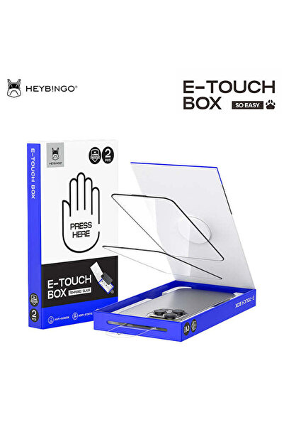 HEYBİNGO Protector de ecran E-Touch Box HD pentru iPhone 17 Pro Max, 2 bucăți...