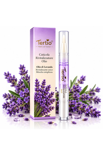 Tertio Ulei pentru cuticule, Revitalizant cu aromă de Lavandă, aplicator tip ...