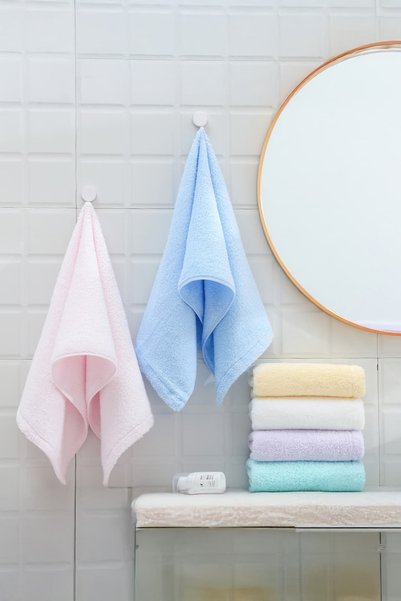 Miniso Lisanslı Çocuk Şeker Renkli Havlu 2'li 50 x 25 cm – Mavi %100 Pamuk