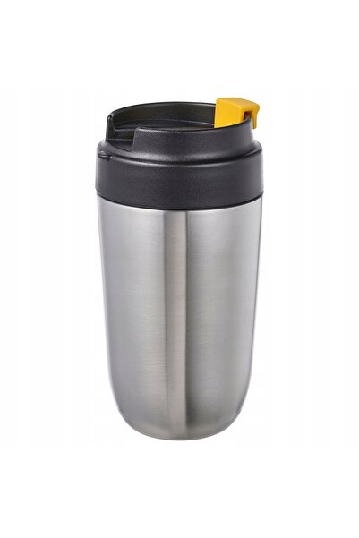 IKEA Termos de călătorie ENVÄLDIG, oțel inoxidabil/negru, 0,35 l, negru