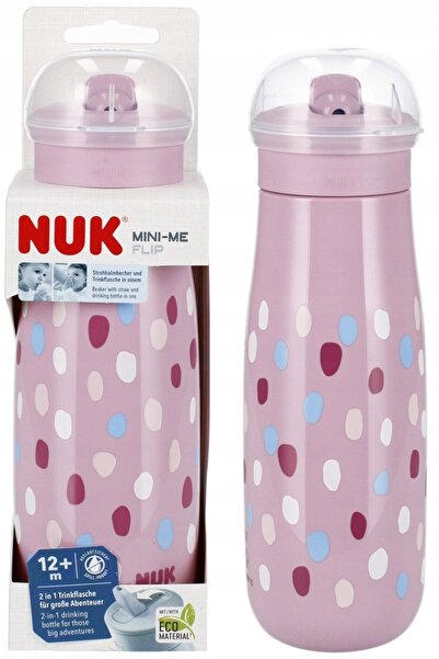 Nuk ND39_543889 KUBEK 450ML MINI-ME 12M ROZ 10255