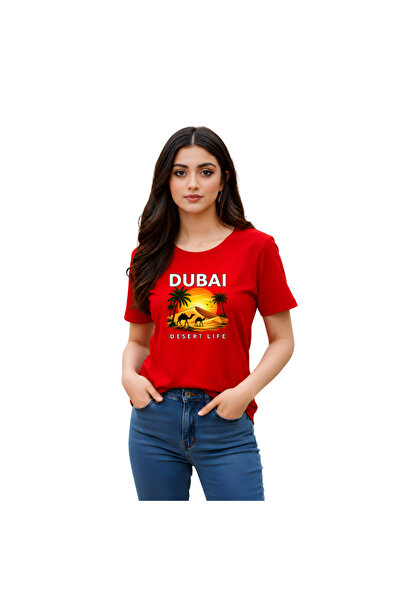 PRINTSHOP4ME Dubai Design Printed Souvenir T-Shirt for Women