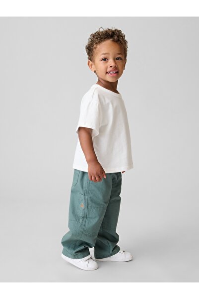 GAP Erkek Bebek Yeşil Pull-On Baggy Double-Knee Carpenter Pantolon