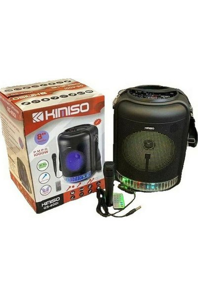 OEM Ηχείο Karaoke με ενσύρματο μικρόφωνο και εφέ φωτισμού Kimiso QS-4001 8821...