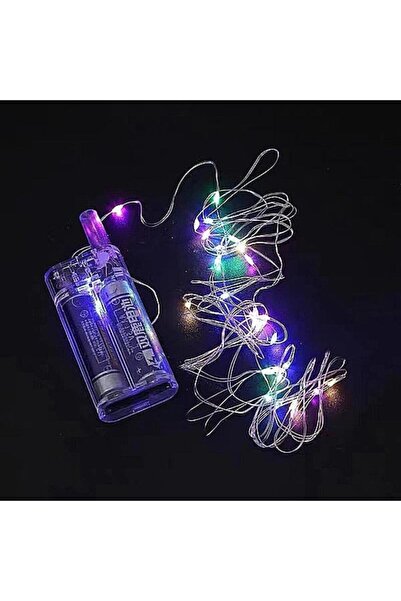 OEM 20 LED Πολύχρωμα Φωτάκια με Μπαταρίες και Καλώδιο 2 Μέτρων