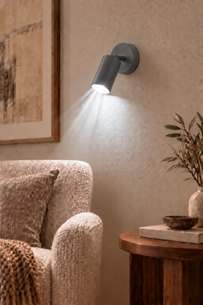Modavize Spoti Sconce (White Light) Modern Design Gray Color Living Room Bedr...